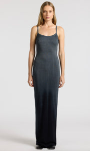 Verona Spaghetti Maxi Dress in Black Cast