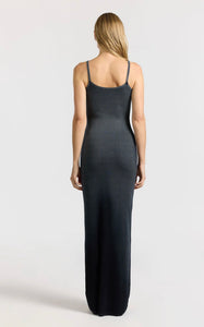 Verona Spaghetti Maxi Dress in Black Cast