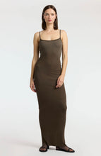 Load image into Gallery viewer, Verona Spaghetti Maxi Dress in Fossil Cast
