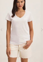 Load image into Gallery viewer, Lilith V Neck Tee in White
