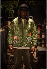 Load image into Gallery viewer, Love Is Free Patched Liner Army Jacket
