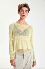 Load image into Gallery viewer, Lightweight Handknitted Cotton Pullover in White
