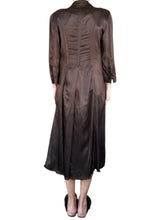 Load image into Gallery viewer, Jaga Rosie Cocktail Length Coat in Chocolate Rayon
