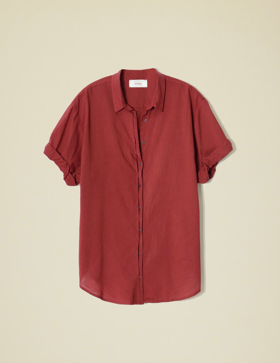 Channing Shirt in Brick Red