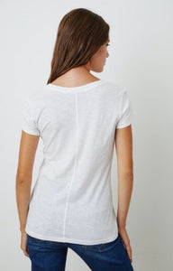 Odelia S/S Crew Neck Tee in White