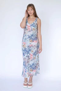 Bias Dress in Floral Print
