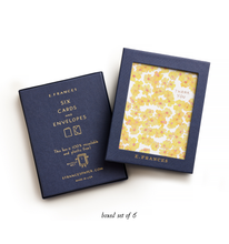 Load image into Gallery viewer, E. Frances Paper - Yellow Flowers Thank You | Boxed set of 6
