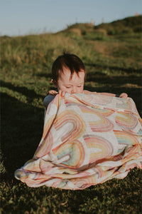 Wings Hawaii - Baby Swaddle - Rainbows