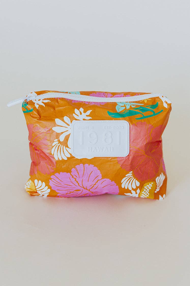 Wings Hawaii - Adventure Pouch - Small: Vintage Aloha - Orange