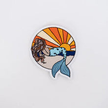 Load image into Gallery viewer, Iron on Patch: Sunset Mermaid
