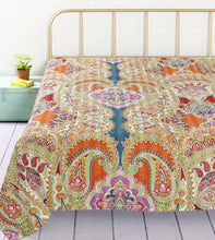 Load image into Gallery viewer, Oskar’s Boutique Queen Kantha Blanket from India Oskar’s Boutique Home
