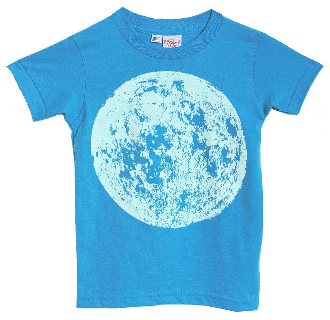 LUCKY FISH Full Moon Kids T Shirt Oskar’s Boutique Littles