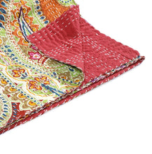 Load image into Gallery viewer, Oskar’s Boutique Queen Kantha Blanket from India Oskar’s Boutique Home
