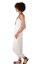 Load image into Gallery viewer, Tysa Claudette Jumpsuit in Linen Oskar’s Boutique Rompers
