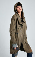 Load image into Gallery viewer, Umit Unal Relaxed Long Cotton Jacket Oskar’s Boutique Women&#39;s Tops
