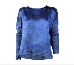 Avant Toi Hand Painted Knitted Pullover Sweater with Silk Front Oskar’s Boutique Women’s Tops