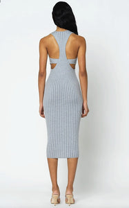 Reveal Silk Cashmere Rib Tank Dress