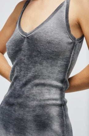 Avant Toi Ribbed V Neck Tank in Cashmere and Silk Oskar’s Boutique Women’s Tops