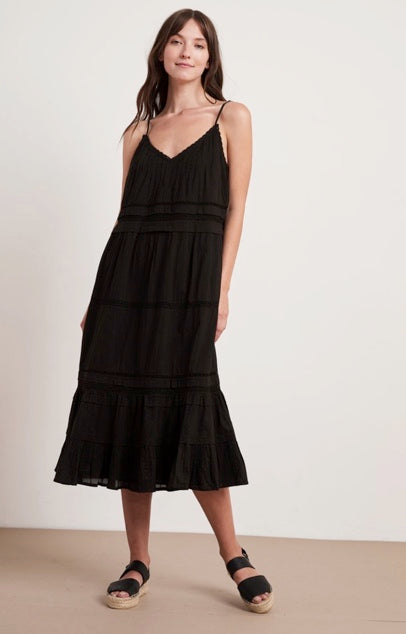 Zuly Cotton Lace Dress in Black Zuly Cotton Lace Dress in Black