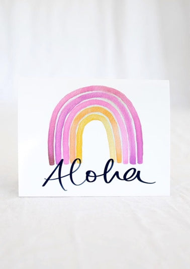 Wings Hawaii Card: Aloha Rainbow Card Oskar’s Boutique Paper