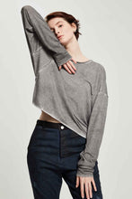 Load image into Gallery viewer, Special Dyed Cropped Top in Gray
