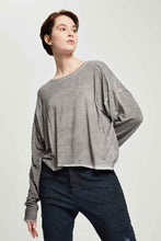 Load image into Gallery viewer, Special Dyed Cropped Top in Gray
