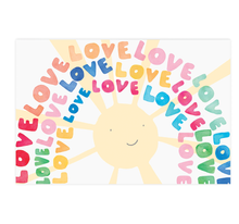 Load image into Gallery viewer, Love Rainbow Postcard Greeting Card
