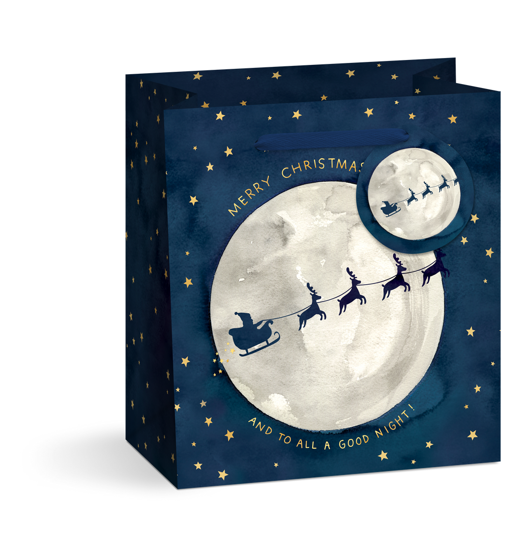 Santa Moon Gift Bag | Holiday & Christmas