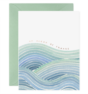 Ocean of Thanks Card or Boxed Set
