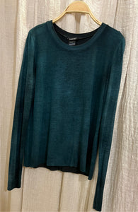 Ribbed Long Sleeve Shirt in N/Forest