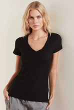 Load image into Gallery viewer, James Perse Sheer Slub Casual V Neck T Oskar’s Boutique Women&#39;s Tops
