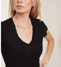Load image into Gallery viewer, James Perse Sheer Slub Casual V Neck T Oskar’s Boutique Women&#39;s Tops
